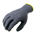 NMSAFETY hand care washable black foam nitrile gloves